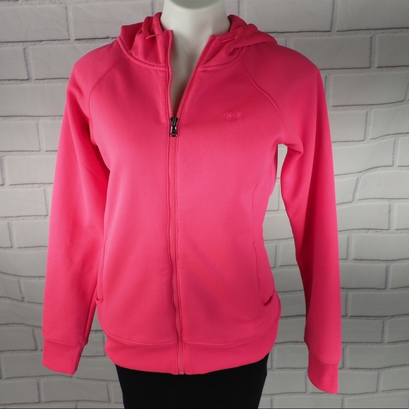 Under Armour Medium hot pink zipper hoodie - Picture 2 of 13